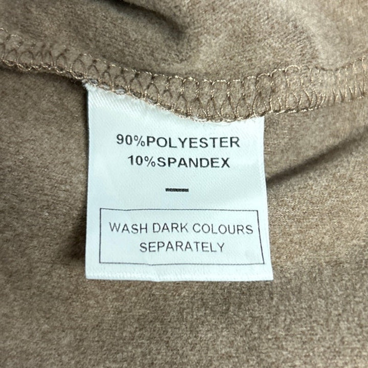 Upcycled Hand Printed Womens 2XL Rustic Pinecone Long Sleeve Light Sweatshirt