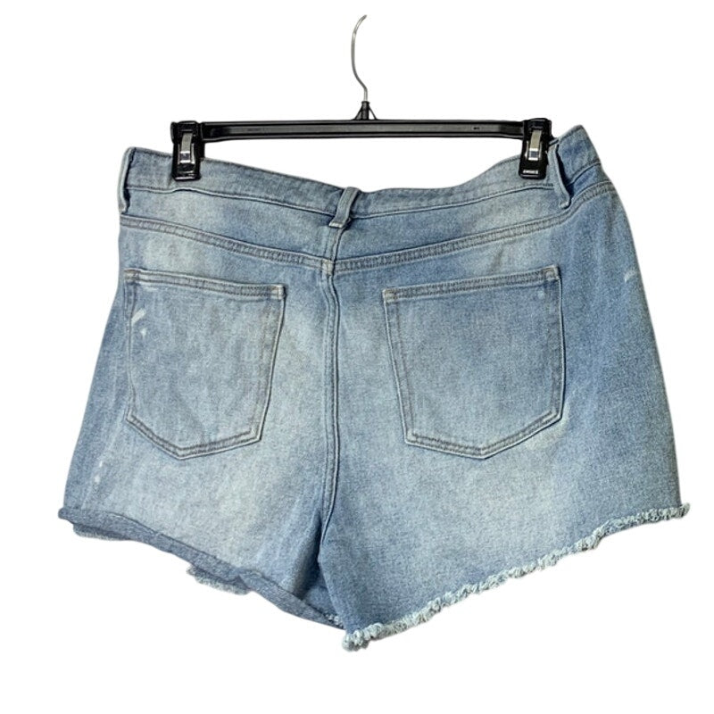 Lot of 2 Time and Tru Womens Size 18 20 Blue Distressed Denim Cutoff Jean Shorts