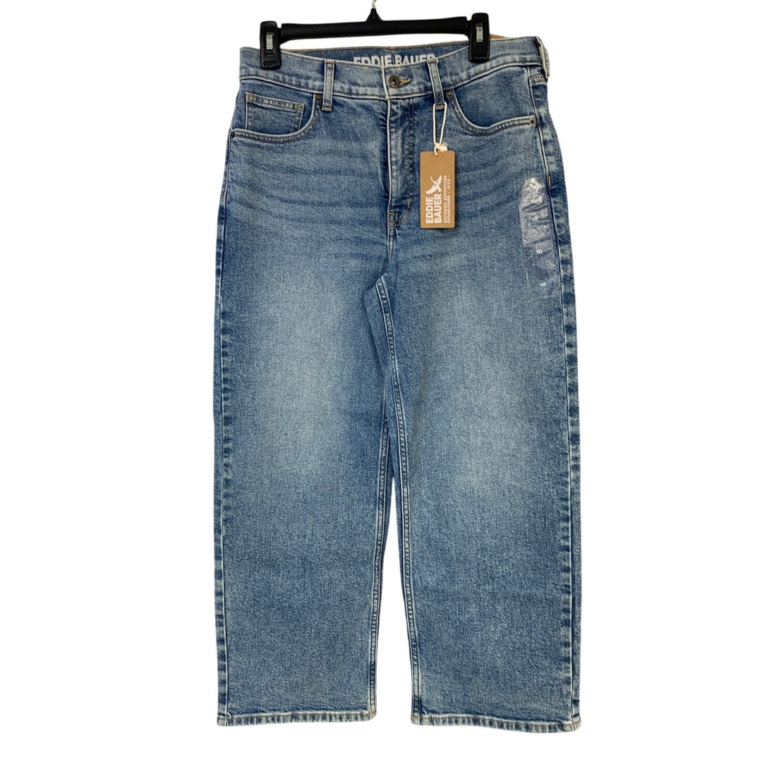 New Eddie Bauer Women HighRise Authentic Vintage Voyager Everyday Easy Crop Jean