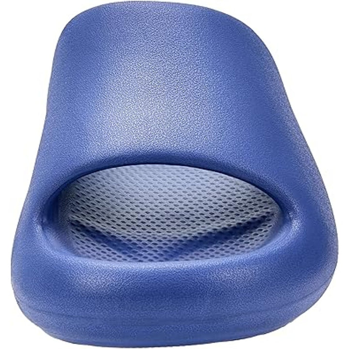 New Falada Mens Size 11.5 Royal Blue Slide On Mule Slipper Cushioned House Shoes