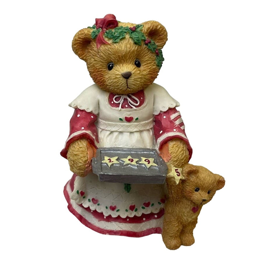 Vintage 1995 Cherished Teddies Amanda 141186 Christmas Cheer to Last The Year