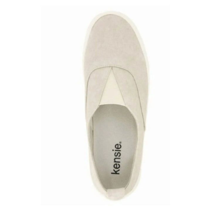 New Kensie Womens Size 8 Beige Salia Slip On Flexible Comfort Sneaker Shoes