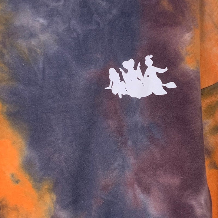 Upcycled Handprinted Womens Large Hocus Pocus Zero Amucks Given Sweatshirt