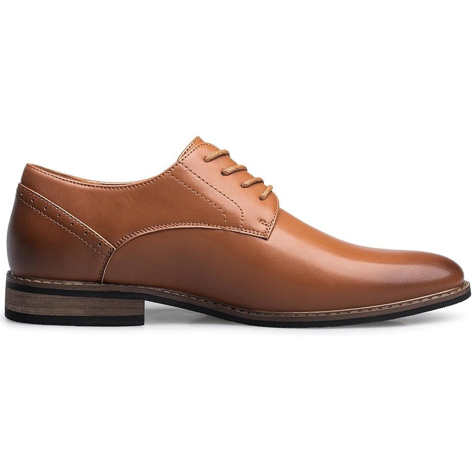 Silent Care Mens Size 9 Chestnut Brown Lace Up Classic Oxford Formal Shoes