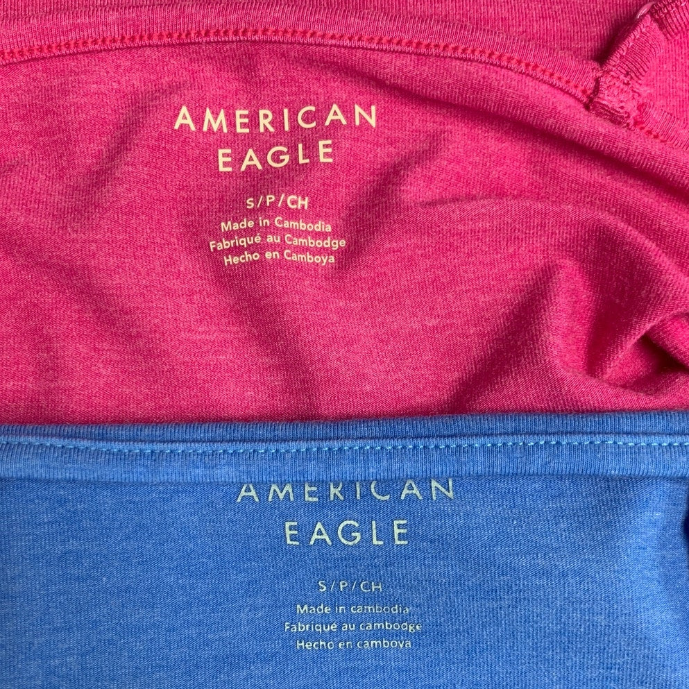 Lot of 2 American Eagle Womens Small Spaghetti Strap Adjustable Tank Tops