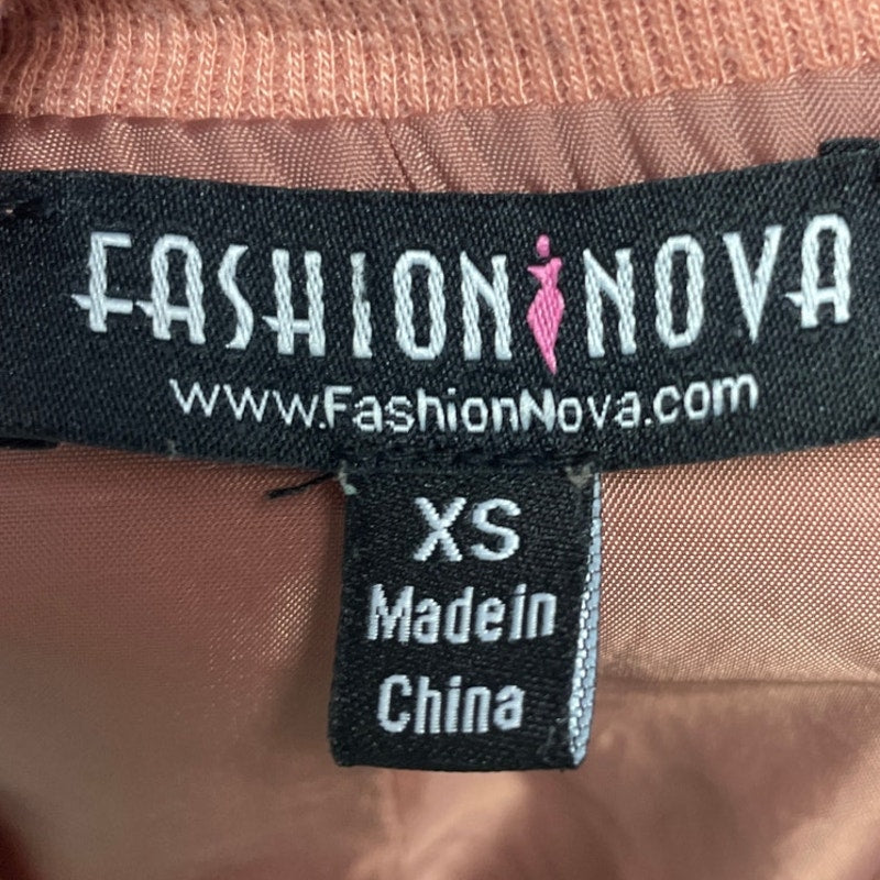 Fashion Nova Womens XS Vintage Style PolySpandex Long Sleeve Full Zip Jacket