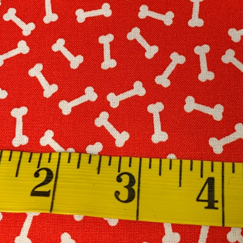 1 YD New Create It 36" X 42" Valentine Puppy Dog Bones Quilting Cotton Fabric