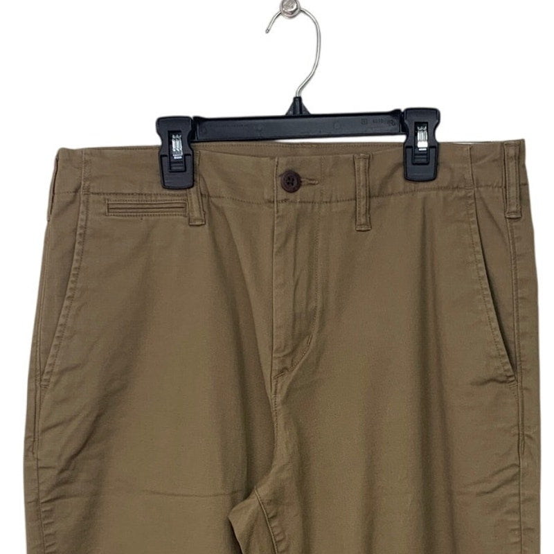 NWT New American Eagle Mens 32/32 Flex Original Straight Lived In Khaki Pants