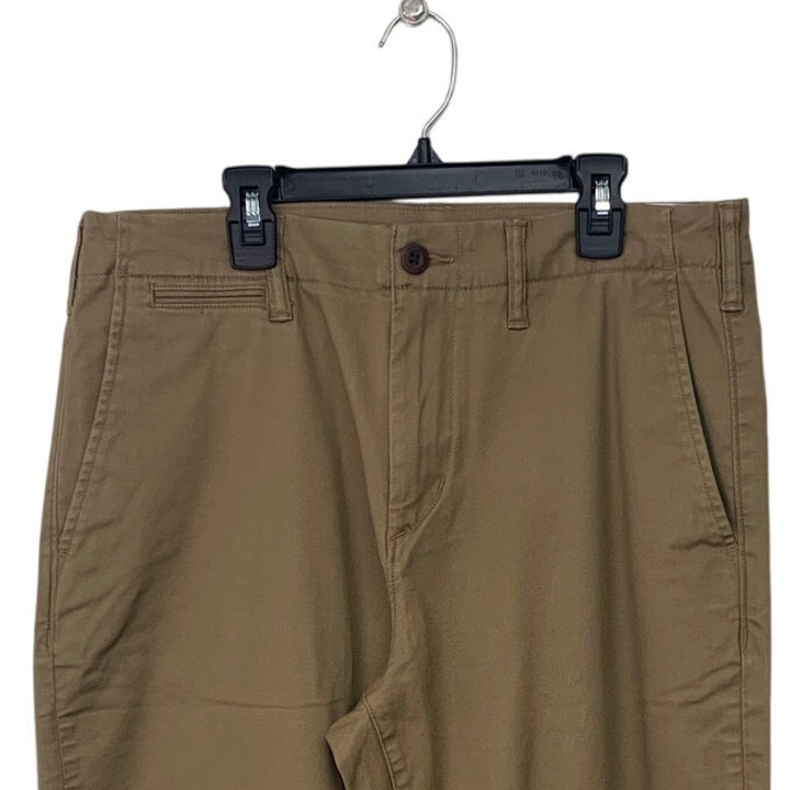 NWT New American Eagle Mens 32/32 Flex Original Straight Lived In Khaki Pants