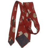 Vintage JCPenney International Collection Horse Shoe Wide Mens Neck Tie Necktie