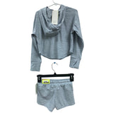 New All In Motion Girls XS (4/5) Elastic Waist Shorts Althletic Hoodie 2PC Set