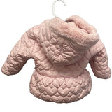 Rothschild 6-9 Months Light Pink 100% Polyester Lined Heart Puffer Coat