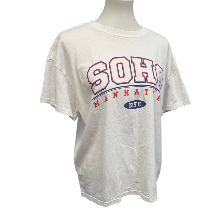 H&amp;M Mens Medium 100% Cotton SOHO Manhattan NYC Short Sleeve Crew Neck Tee Shirt