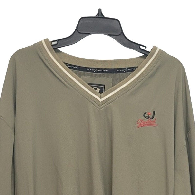 Gear For Sports Mens XXL PolyCotton Spandex Lined V Neck Pullover Jacket