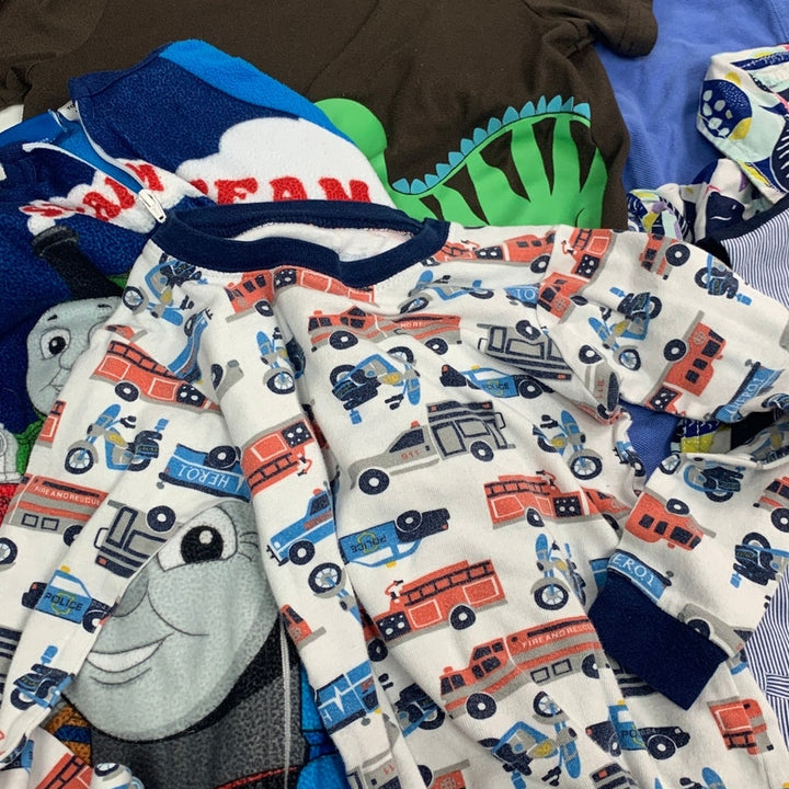 9 Boys 5T Short Sleeve Polo Tee Shirt Sleeper Vest Pajamas Mixed Clothes Lot