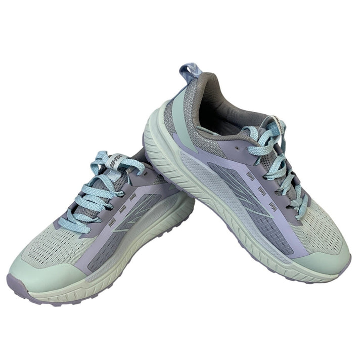 Hi-Tec Women Size 9 Purple Gray Mesh Lace Up Cushion Athletic Tennis Shoes
