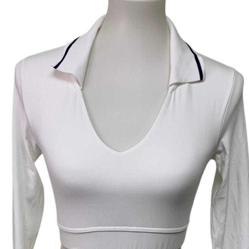 New Offline by Aerie Womens Medium Long Sleeve V Neck Collared Athletic Shirt
