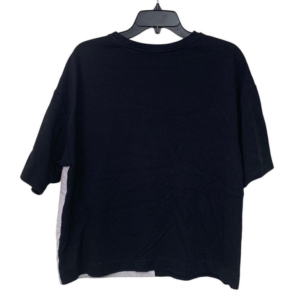 Joh Mens Medium 100% Cotton Short Sleeve Crew Neck Color Block Tee Shirt
