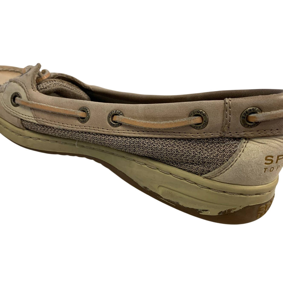 Sperry Top Sider Womens Size 6.5 Leather Side Laced Boat Shoes Slide On Loafers