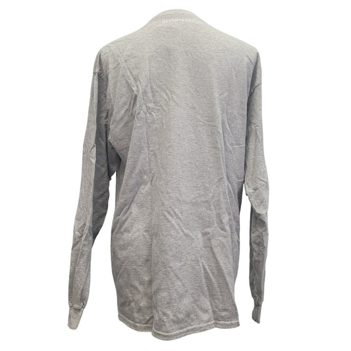 Hand Printed Upcycled Womens XL Saving the Planet Superpower Long Sleeve T-Shirt