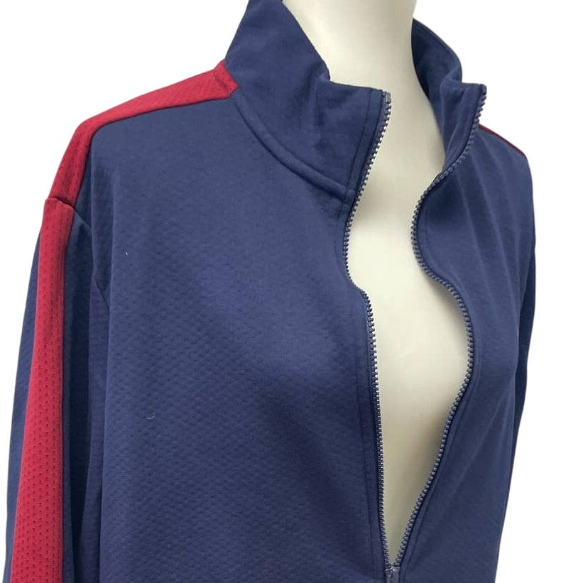 Puma Mens XL Long Sleeve Full Zip Side Stripe Polyester Athletic Track Jacket