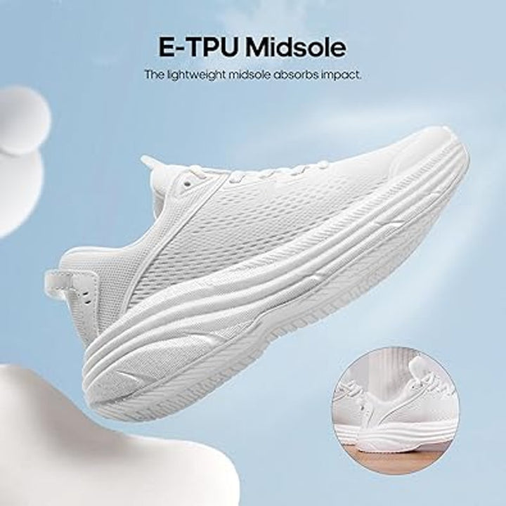 Nortiv8 Women Size 10 White Mesh Lace Up Flexlife Running Walking Athletic Shoes