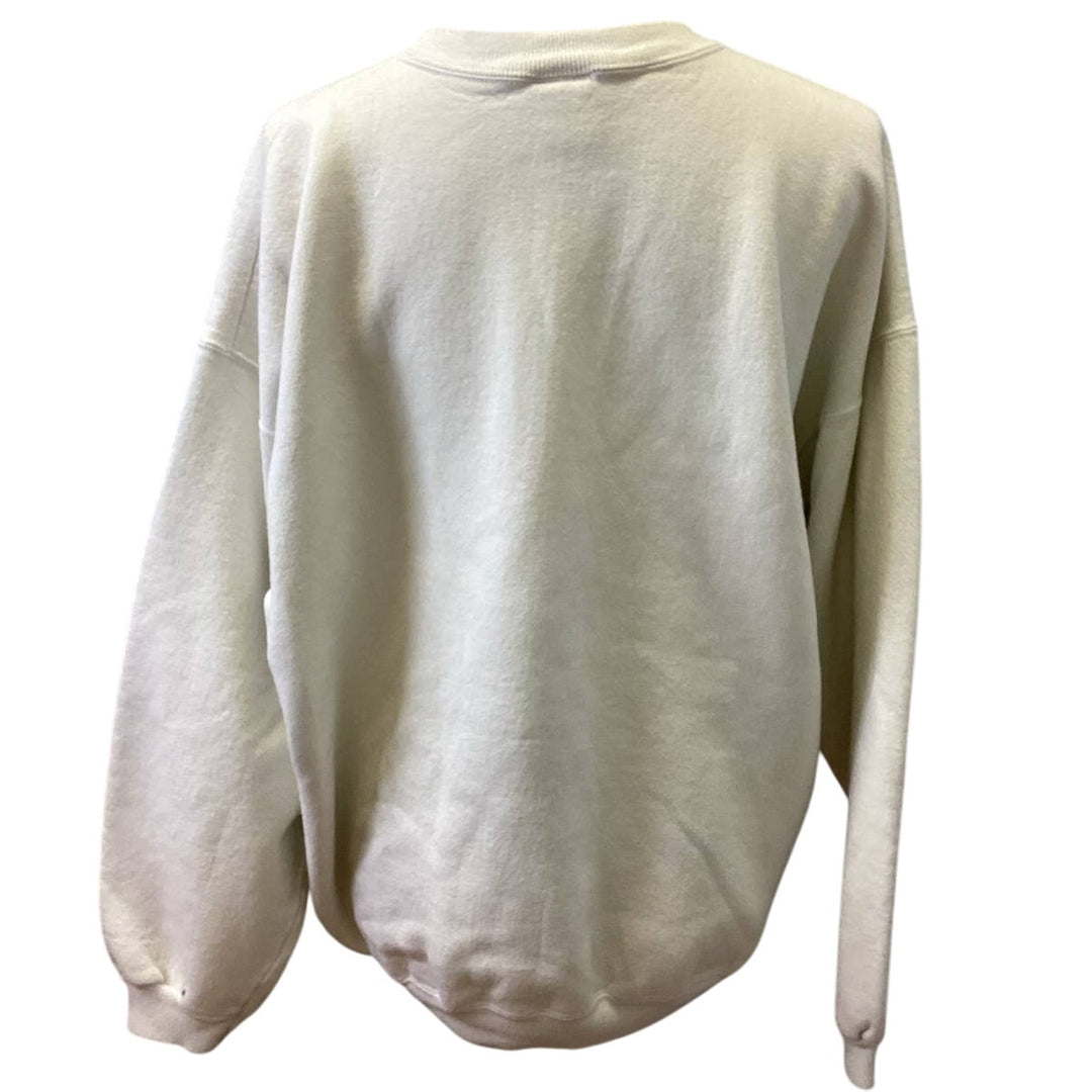 Vintage Hanes Heavyweight XL Americana USA Flag CrewNeck Cotton Blend Sweatshirt