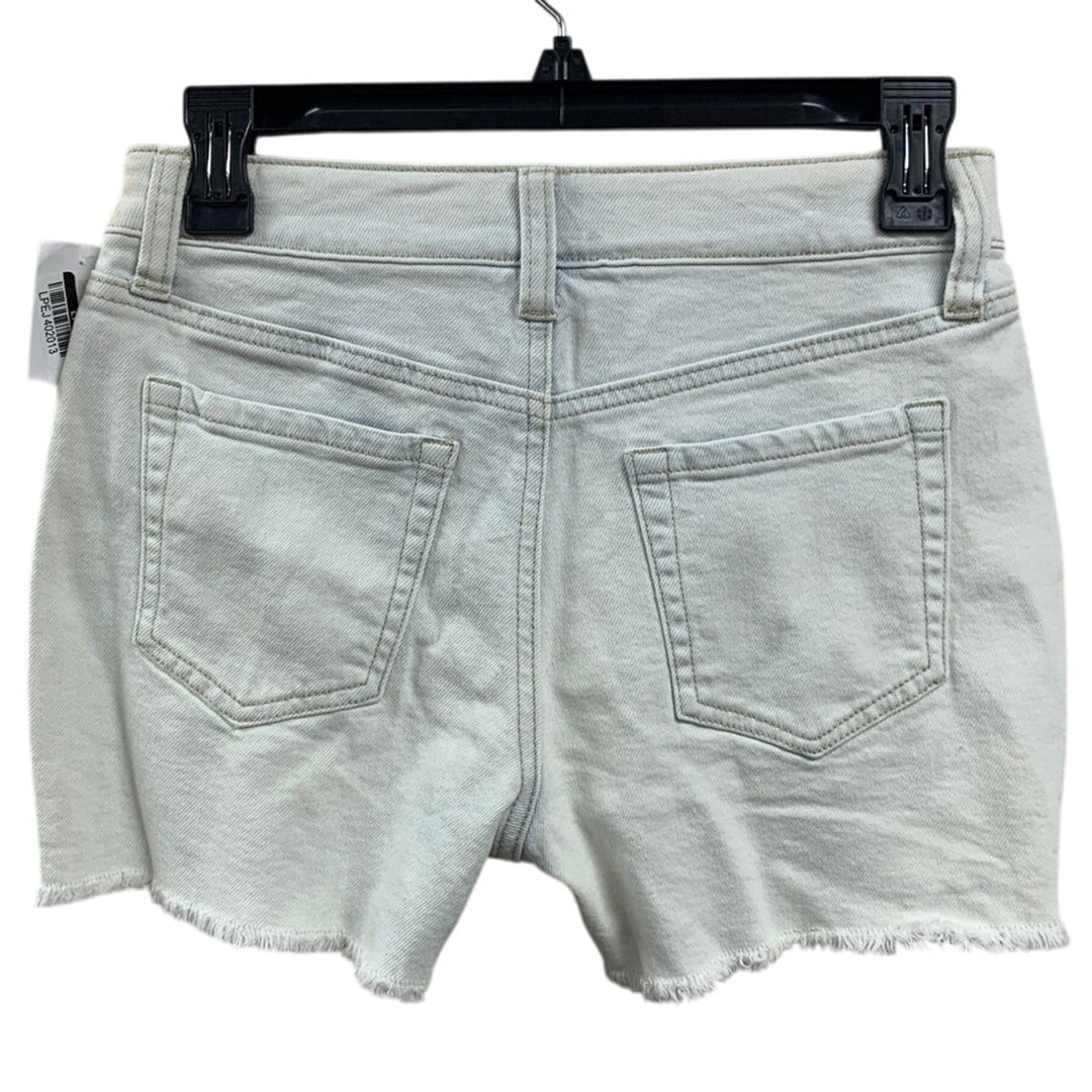New Art Class Girls Small (6/7) Adjustable Waist Distressed Bleached Jean Shorts