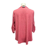 Hand Printed Upcycled XL Vintage Book Page Flower Butterfly Tabbed Sleeve Top