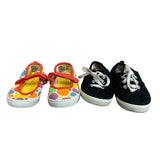 2 Pairs Girls Size 7/8 Garanimals Polka Dot Mary Jane Sneakers Tennis Shoes