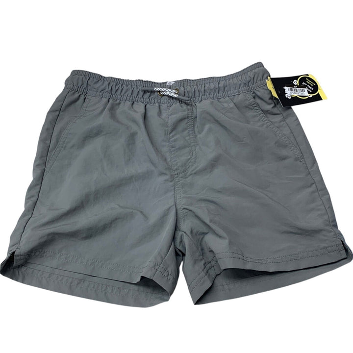 2 New Art Class Boys Large (10/12) Lined Solid Gray UPF 50+ Swimming Trunks