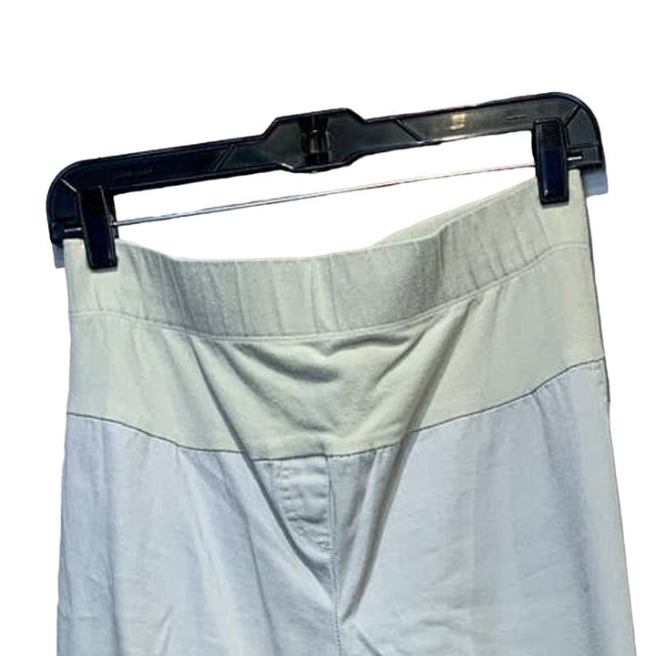 Motherhood Maternity Small Stretch Cotton Blend Long Elastic Waist Khaki Pants