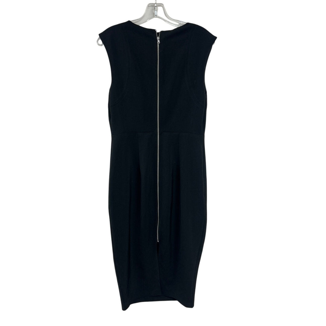 Express Womens Size 8 Polyester Blend LBD Sleeveless Back Zip Bodycon Dress