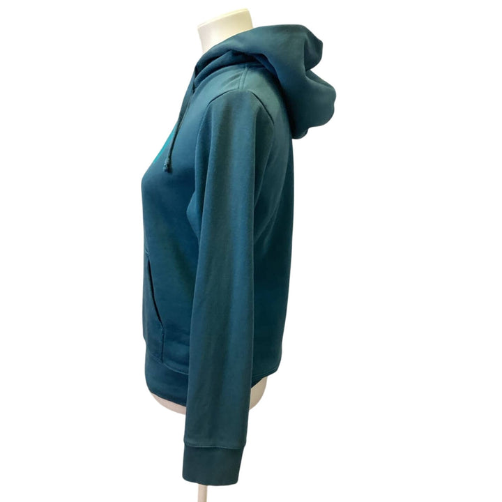The North Face Womens Small Long Sleeve Cotton Blend Pocket Sweatshirt Hoodie