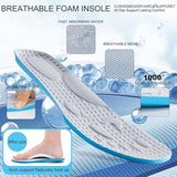 Zove Mens 8 Black Mesh Wide Toe Box Lace Up Non Slip Ultra Light Athletic Shoes