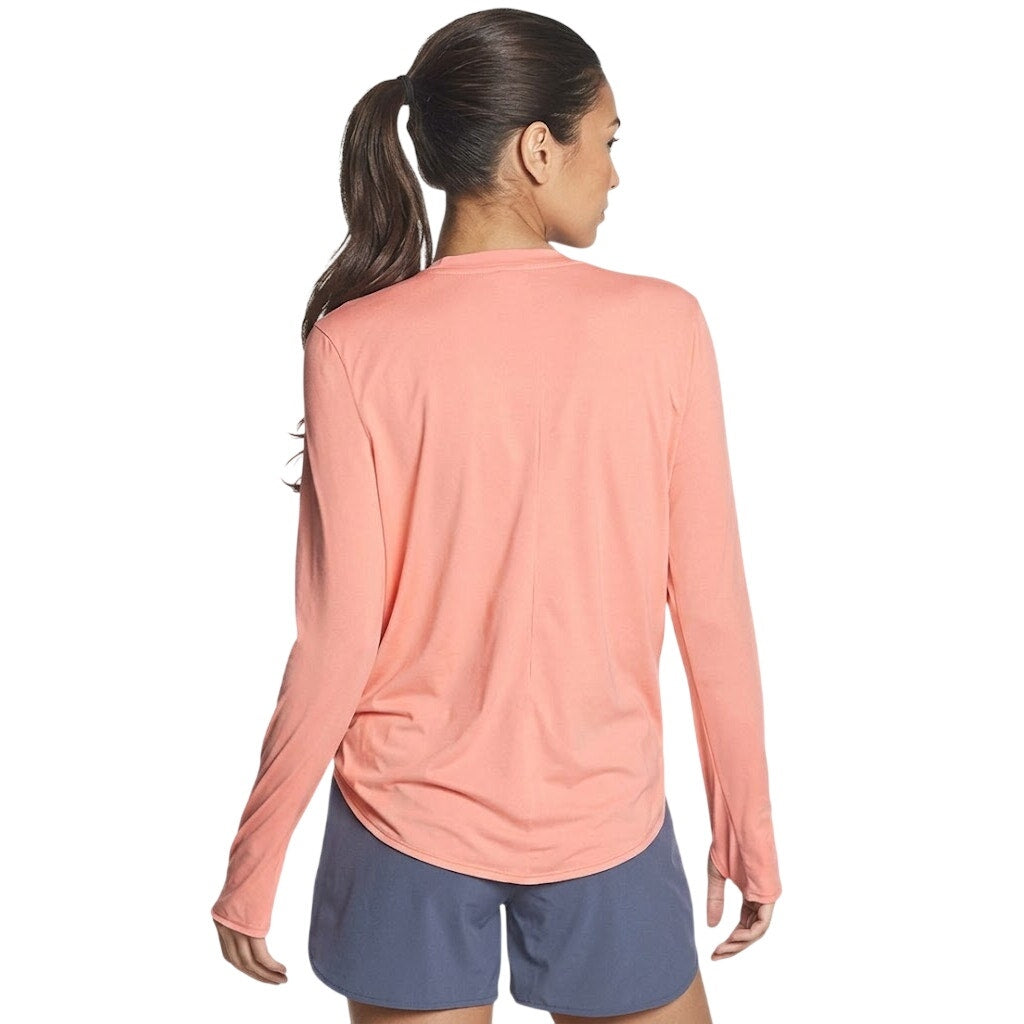 New Eddie Bauer Womens XS Pink Grapefruit Long Sleeve Solarfoil Pullover Shirt