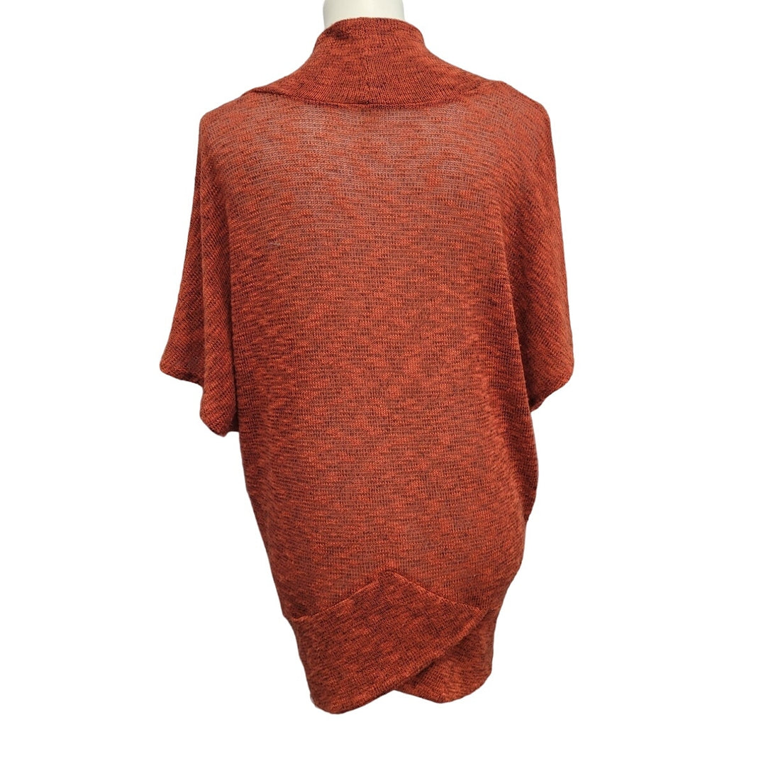 Harmony Womens Medium PolyRayon Spandex 3/4 Sleeve Knit Cardigan Sweater