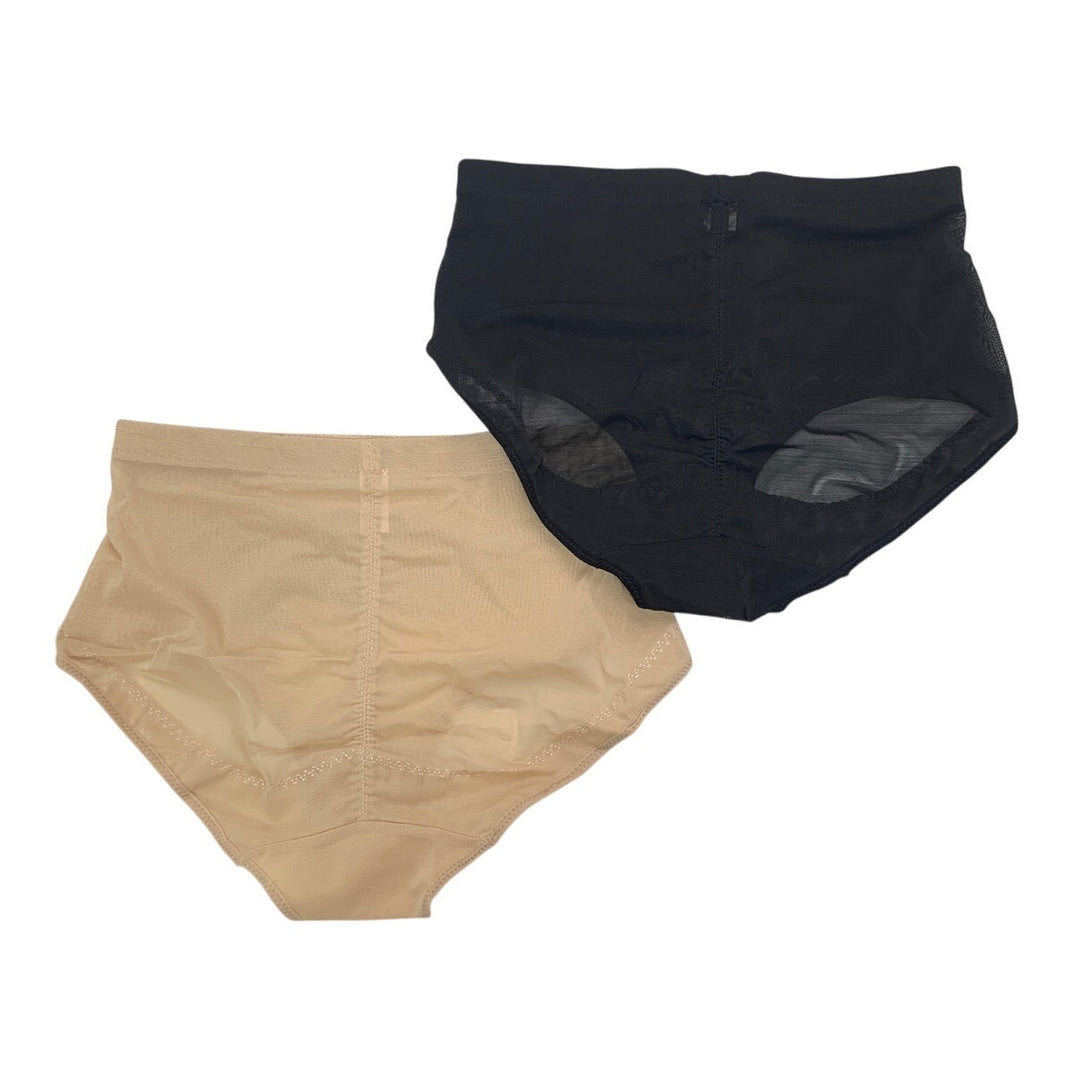 2 NWT New Woweny Womens 2XL PolySpandex Tummy Control Shapewear Briefs Underwear