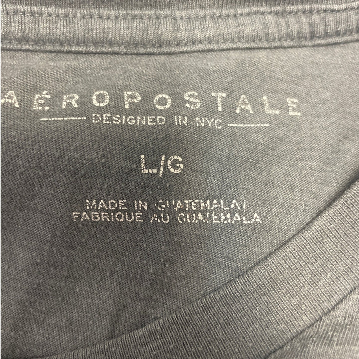 Aeropostale Womens Large PolyCotton Short Sleeve Crew Neck Tee Shirt