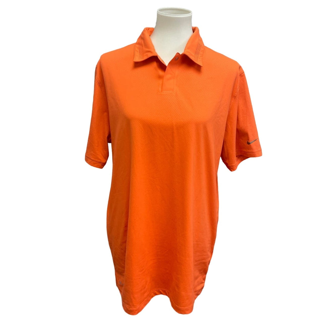 Nike Tiger Woods Collection Mens Medium Athletic Short Sleeve Collar Polo Shirt