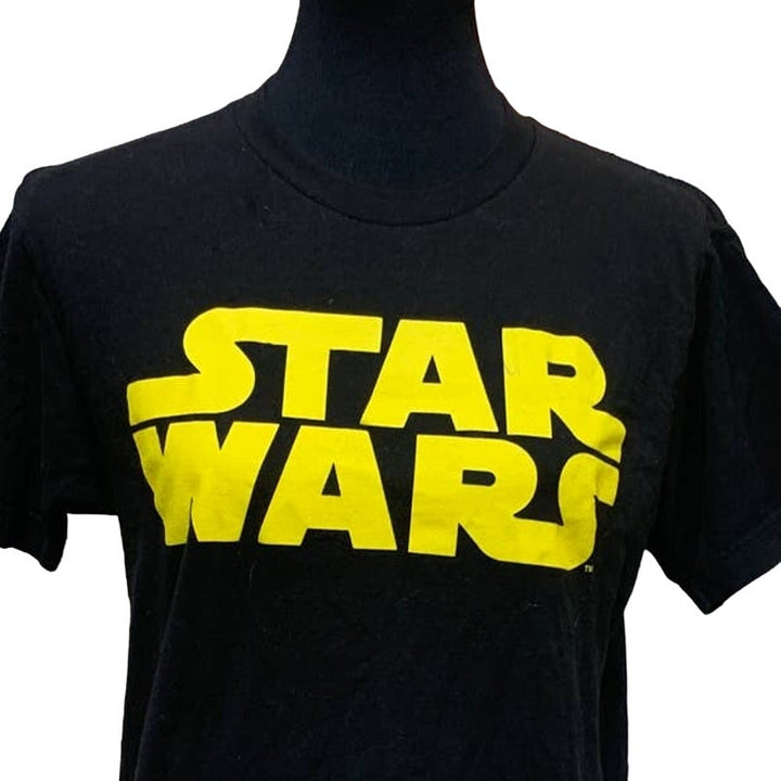 Fifth Sun Star Wars Medium Movie Year List Short Sleeve Black 100% Cotton Tee