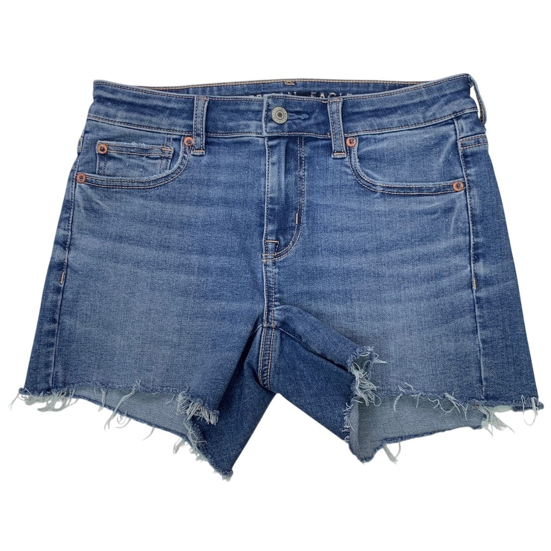 New American Eagle Womens Size 2 Next Level Stretch Midi Jorts Jean Shorts