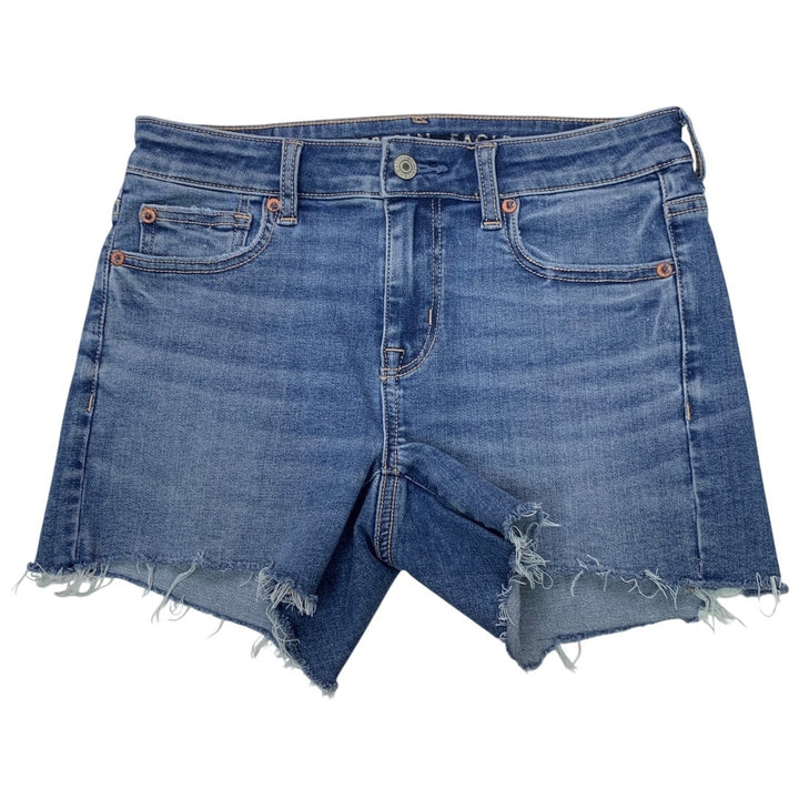 New American Eagle Womens Size 2 Next Level Stretch Midi Jorts Jean Shorts