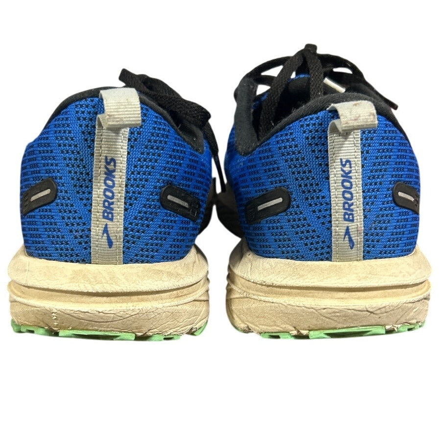 Brooks Revel Mens 10 Blue Black Mesh Lace Up Athletic Sneaker Shoes Good Cond