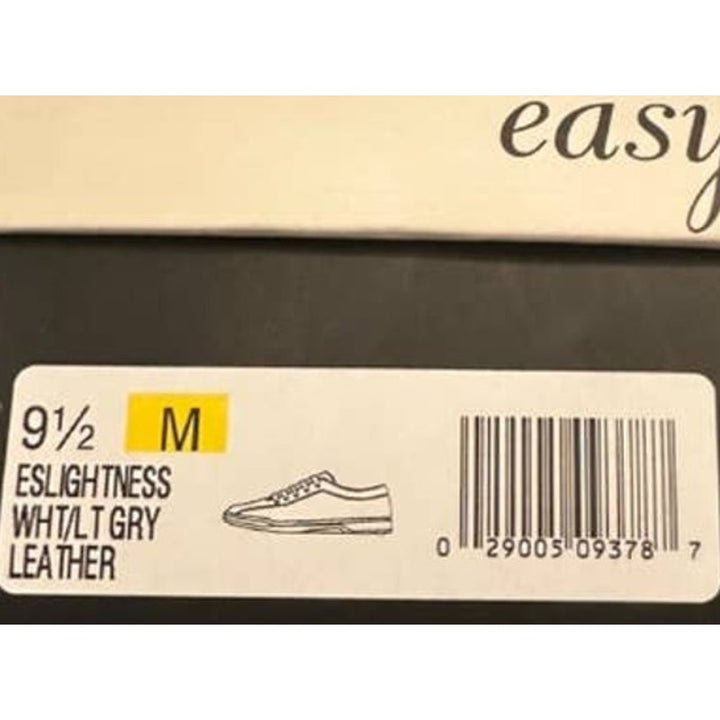 Easy Spirit Womens Size 9.5 Lace Up Lightness White Leather Comfort Shoes