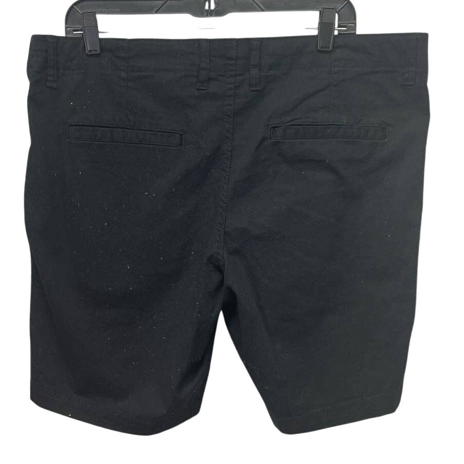 H&amp;M Mens Size 38 Regular Fit Cotton Blend Zipper Front Long Board Shorts