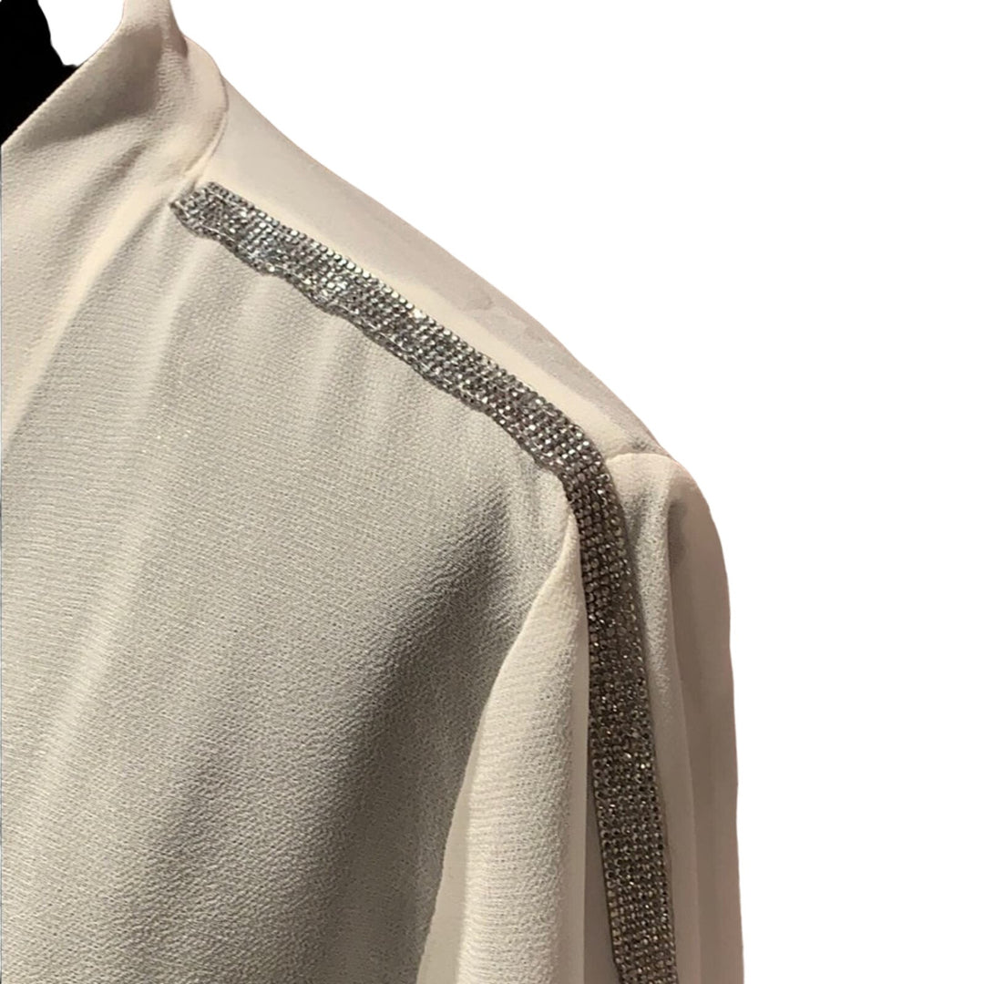 New Prelude Womens Small Wedding Mother Bride Long Sheer Small Open Jacket