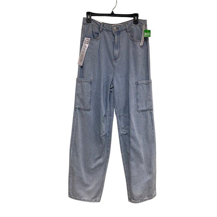 New Tinseltown Juniors Size 9 Hi Rise Wide Leg Baggy Denim Jeans w Pockets