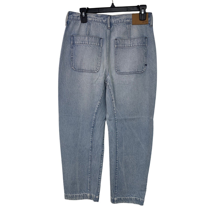 New American Eagle AE77 Womens 27 100% Cotton Faded Denim Blue Mom Jeans
