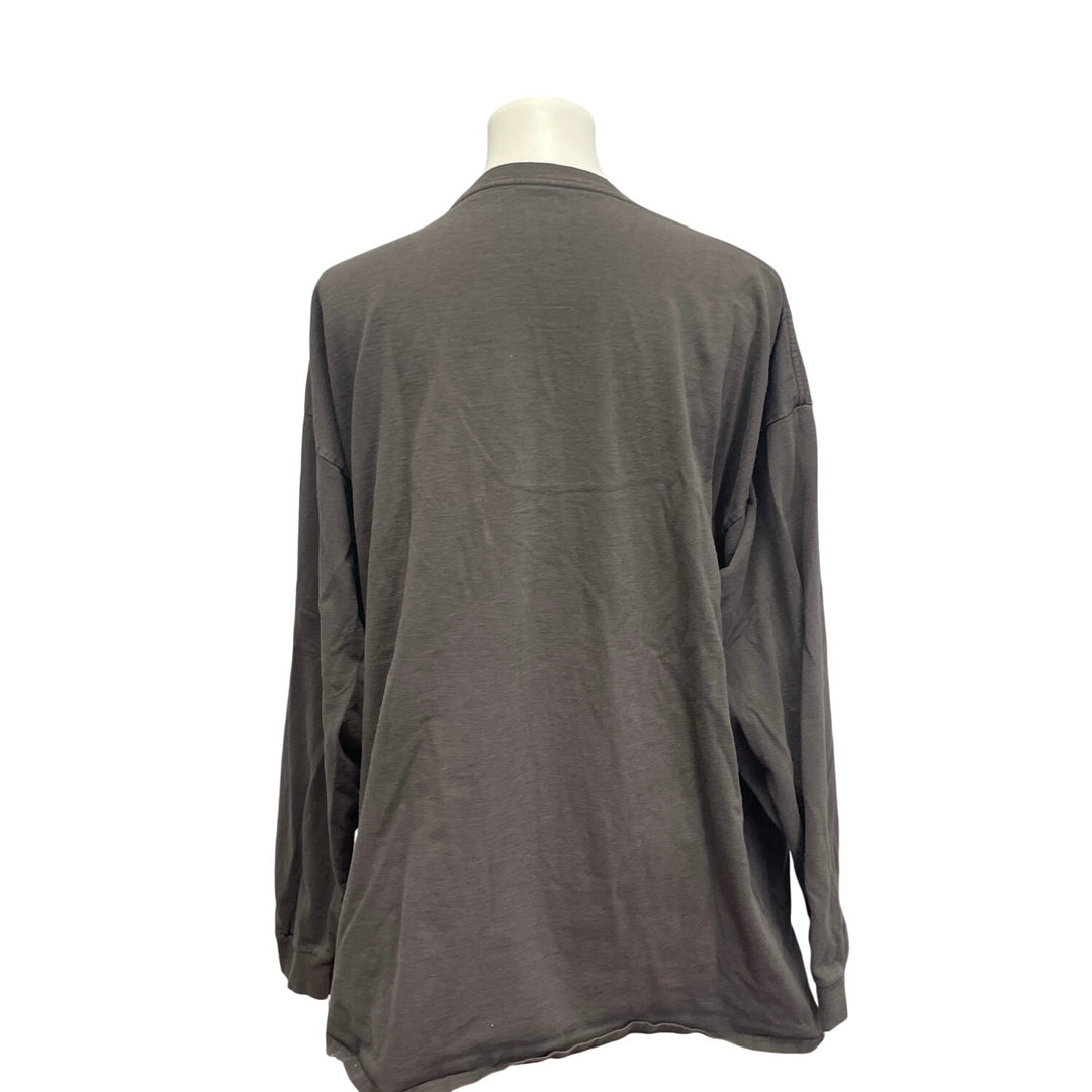 Columbia Mens XXL 100% Cotton Long Sleeve Plaid Buffalo Crew Neck Tee Shirt